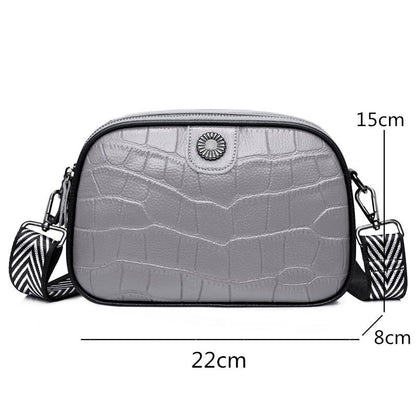 Soft Cowhide Messenger Bag Genuine Leather Shoulder Bag Luxury Handbag Polyester