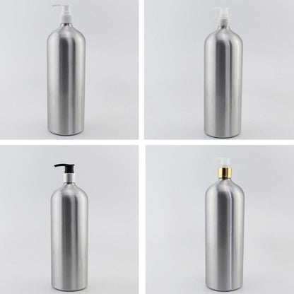Aluminum Bottles Empty Liquid Soap Essential Oil Metal Container W/ Screw Cap 1L