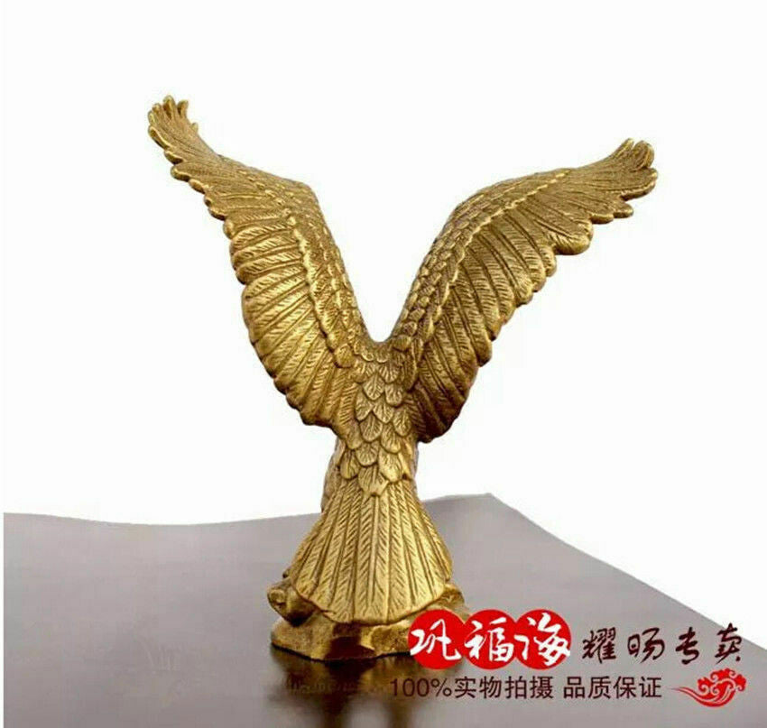 China Bronze Brass Statue EAGLE/Hawk Figure figurine 4.5"High