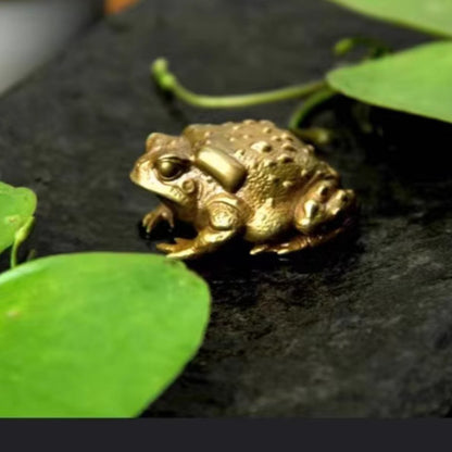 45mm Chinese Retro Brass Ornament Exquisitely The Tea Pet Small Copper Ware