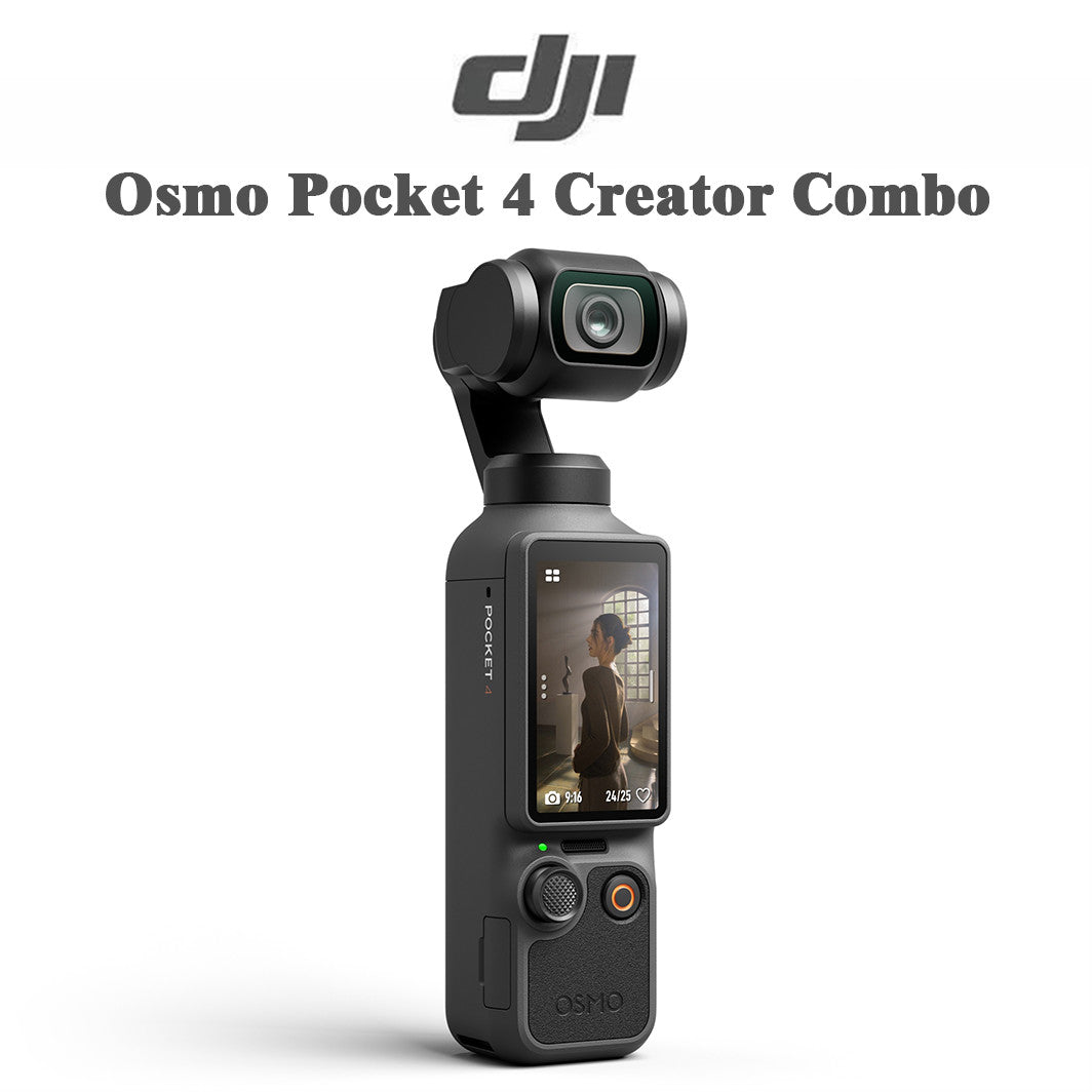 DJI Osmo Pocket 4 Creator Combo 4K Gimbal Camera Vlog Wide-Angle Lens Mic New