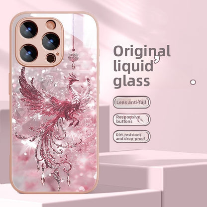 Phoenix Premium Glass Shockproof Case for iPhone 17 Pro Max / 16 / 15 / 14