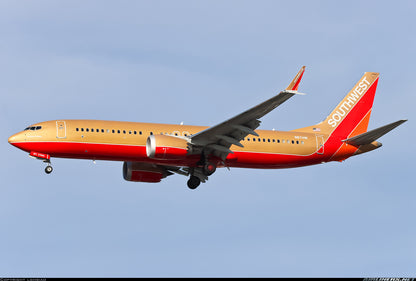 1:400 NG Lite SOUTHWEST AIRLINERS B737MAX8 Passenger Airplane Diecast Model