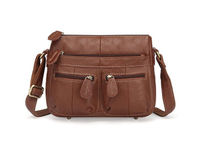 Top Cowhide Genuine Leather Women Bags Female Shoulder Bag Crossbody