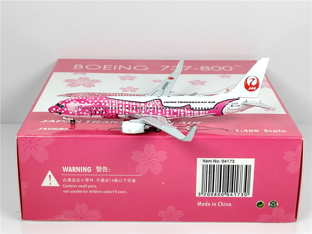 1:400 Phoenix JAPAN TRANSOCEAN AIR BOEING B737-800 Diecast Aircraft Plane Model