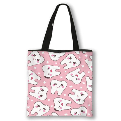 Handbag Casual Tote Bag Shoulder Purse Travelling Storage Pouch Polyester Print