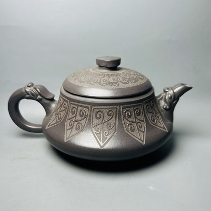 Vintage Chinese Yixing Purple Clay Teapot Zisha Ceremony Exquisite Teaware Art