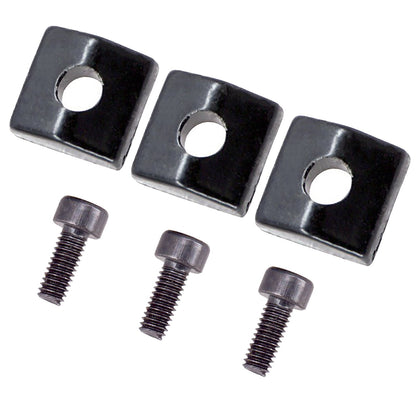 3 Pcs Black Nut Blocks Clamp and Screws Kits For Electric Guitar Tremolo bridge/