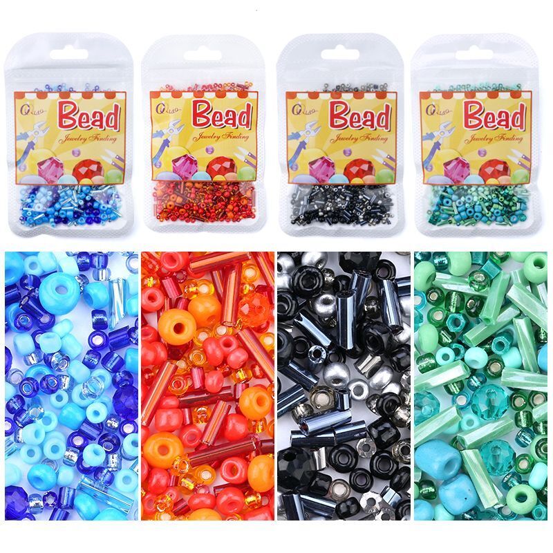 Beading Embroidery Kits 4~39Pcs Glass Seed Bead Needlework Jewelry Crafts Making