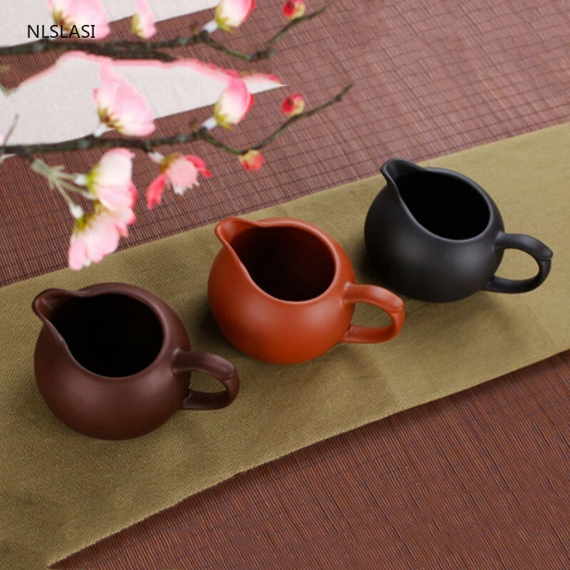 Yixing Purple Clay Fair Cup Cha Hai Master Teacup Handmade Tea Set Accessories