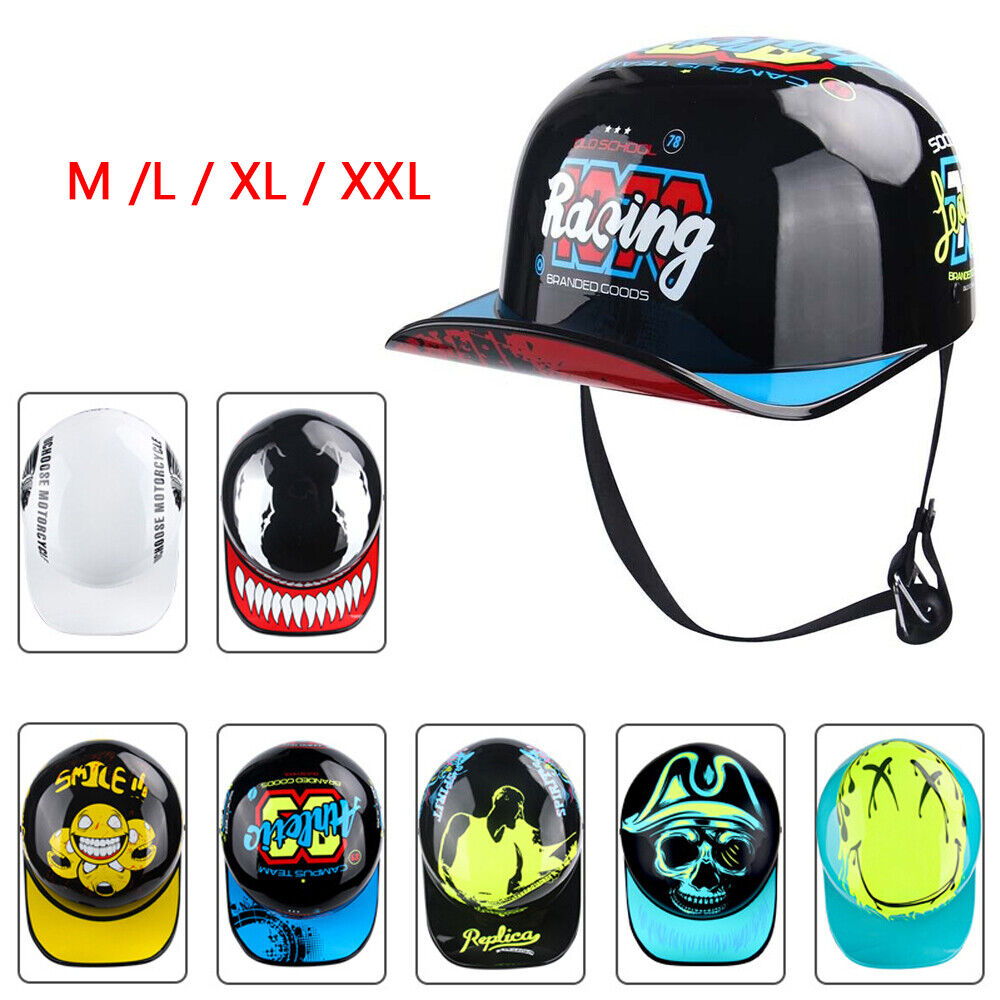 Open Face Helmet Motorcycle Jet Helmet Retro Motorbike Scooter Racing Helmet