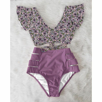 Women Swimsuit Swimwear High Waist Bikini Sexy Push Up Plus Size Bathing Suits