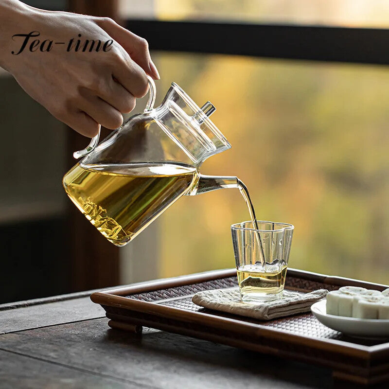 400ml Chinese Style Imitation Song Holding Pot Thickened Heat-resistant Tea Pot