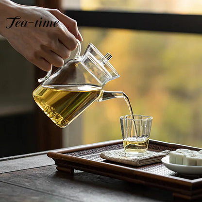 400ml Chinese Style Imitation Song Holding Pot Thickened Heat-resistant Tea Pot