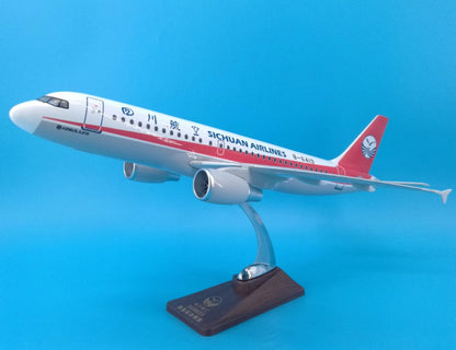 47CM SICHUAN AIRLINES AIRBUS A319 B-6419 Passenger Airplane Resin Aircraft Model
