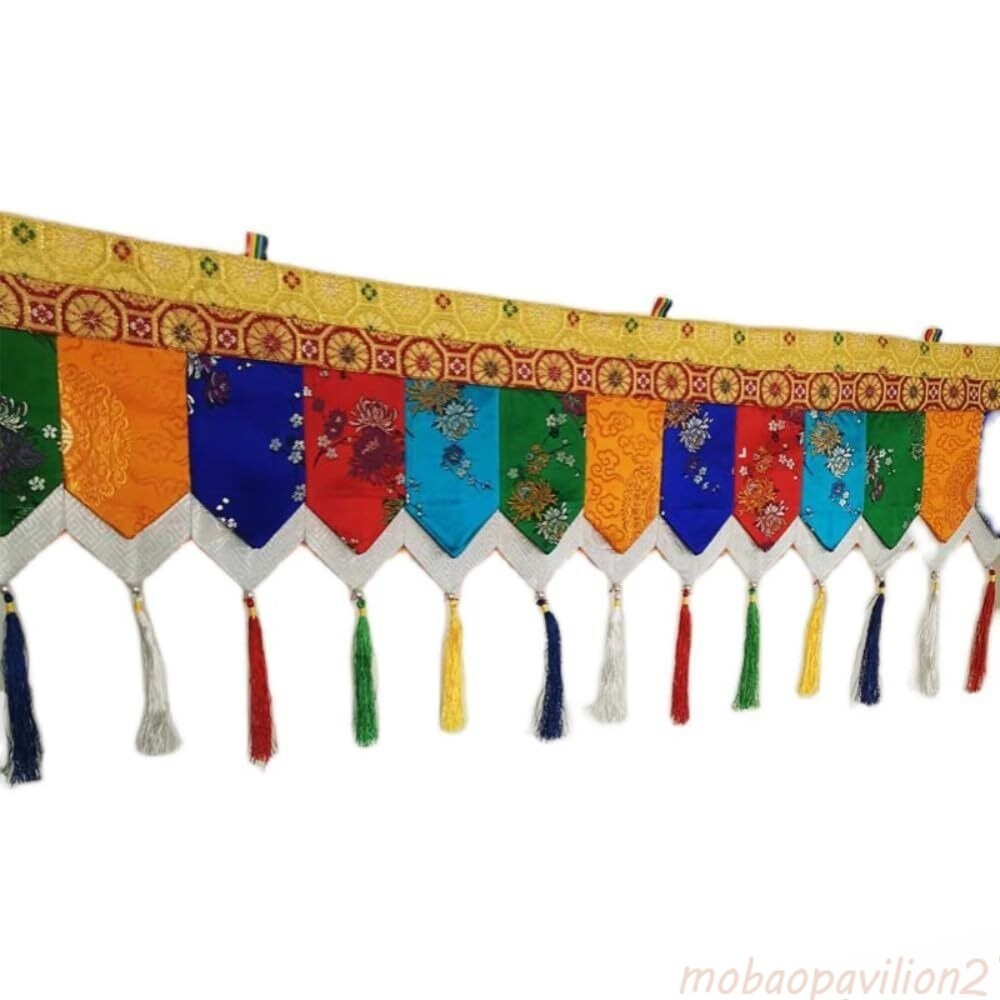 100cm Tibetan Buddhist Wall Hanging Chinese Style Altar Buddha Surround Decor