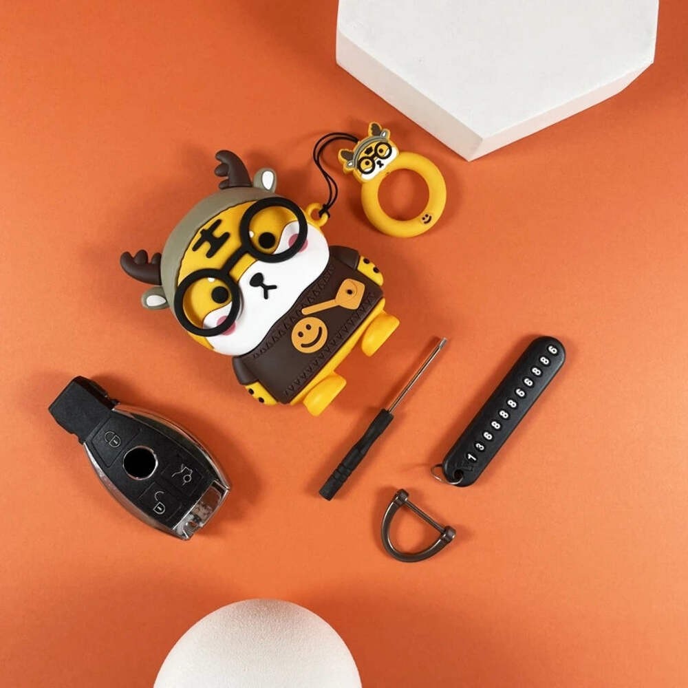 Cartoon Car Key Cover – Cute Silicone Key Protector