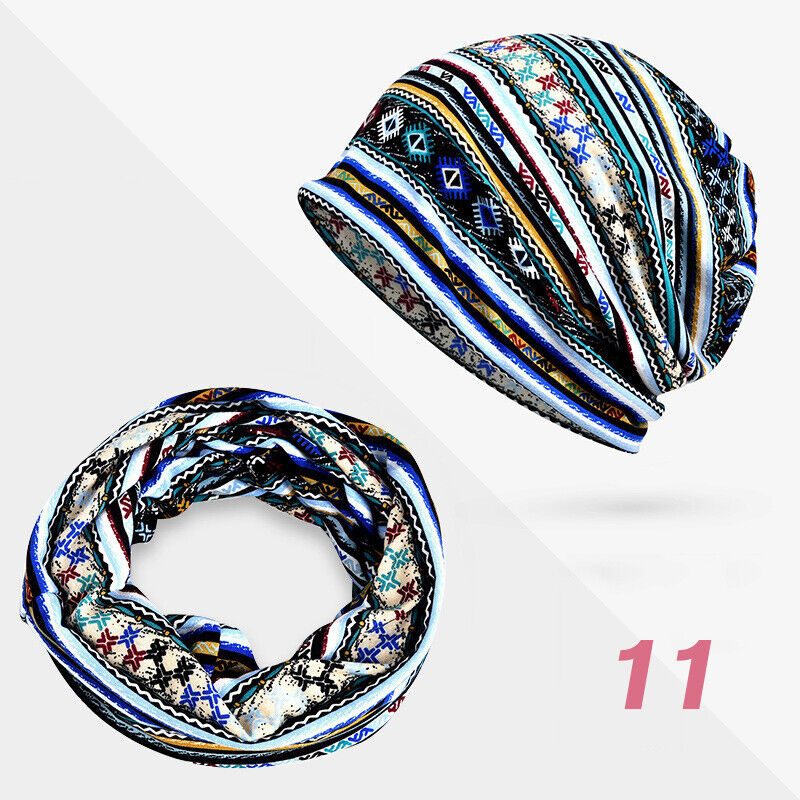 Women Floral Baggy Slouchy Beanie Hat Headwear Scarf Snood Hat Cancer Chemo Caps