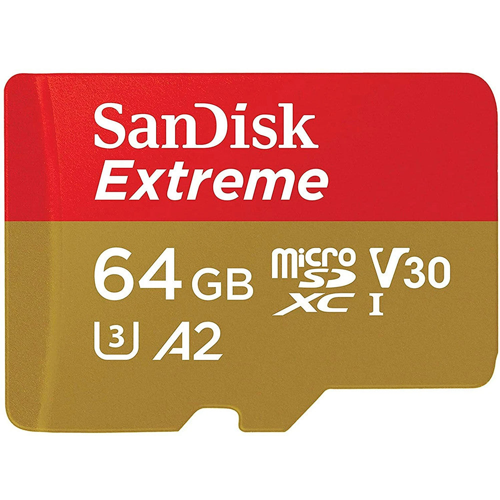 SanDisk Extreme microSD Card 32GB /64GB /128GB /256GB w/ Card Reader +SD Adapter