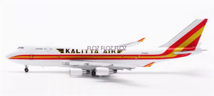 JC Wings for Kalitta Air for Boeing B747-400 N742CK Flaps down 1:400 plane Model