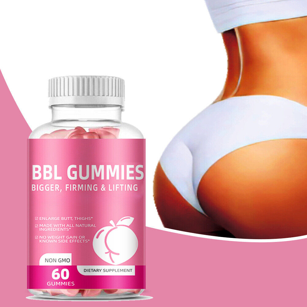 60 Capsules Natural Women's Butt Lift Gummies BBL GUMMIES - Vegetarian Formula