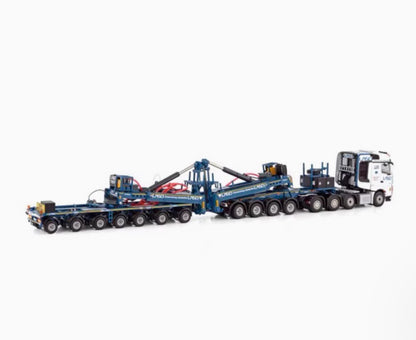 1:50 WSI MB MP4 SLT 8X4 Wind Power Trailer LASO Construct Machine Diecast Model