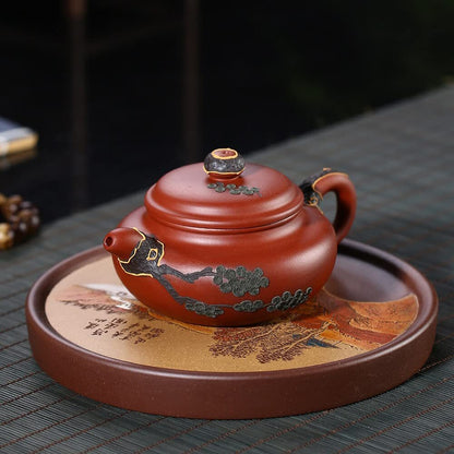 200ml Yixing Purple Clay Pot Dahongpao Teapot Tea Set Kung Fu Tea Kettle
