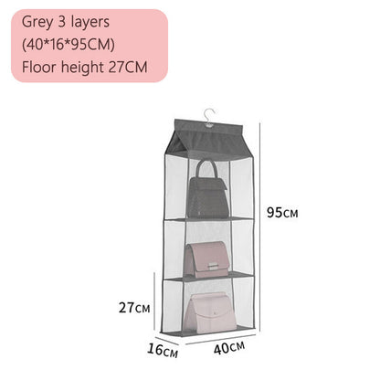 2/4Pcs Hanging Handbag Organizer Wardrobe Purse Bag Closet Storage Holder AU