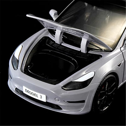1:24 Model 3 Model Y X Alloy Car Model Diecast Metal Toy Vehicles Car Model Simu
