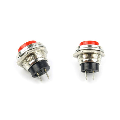 10Pcs Power Switch Round Red Guitar Kill Switch Push Button Start Button Switch