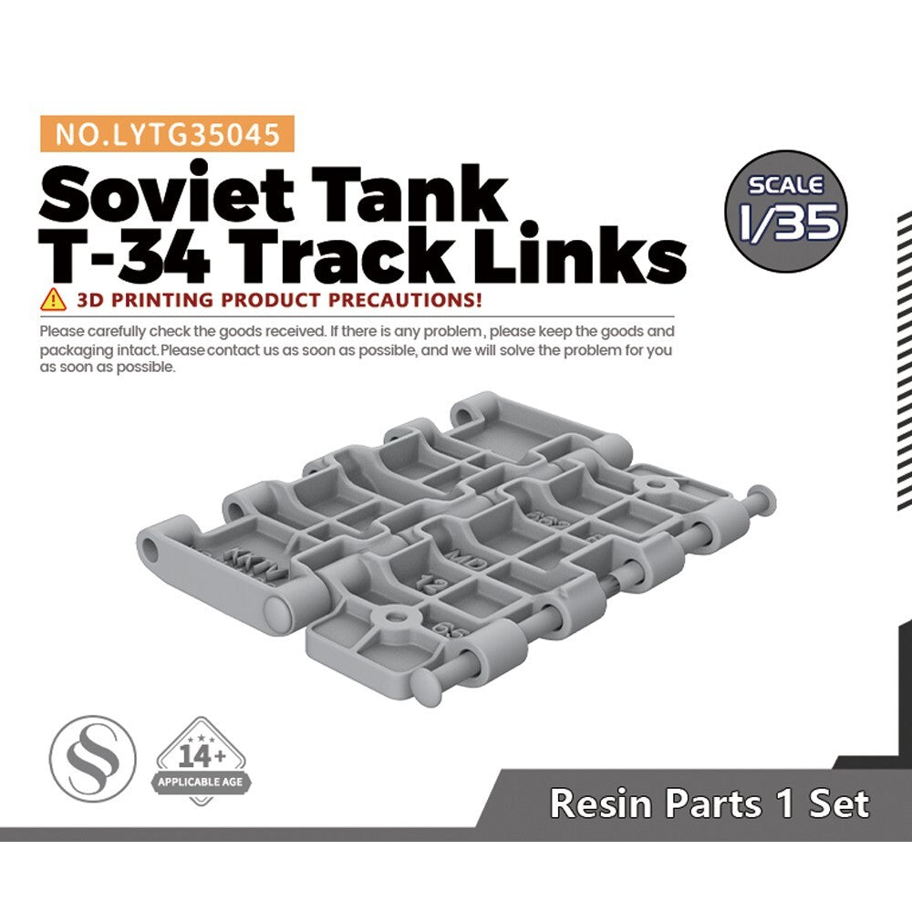 Yao's Studio LYTG35045 1/35 Model Upgrade Parts Soviet Tank T-34 Track Links