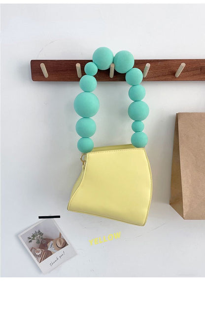 Handbag Yellow Square Bag Fashion Retro All-Match Shoulder Messenger Purse Flap