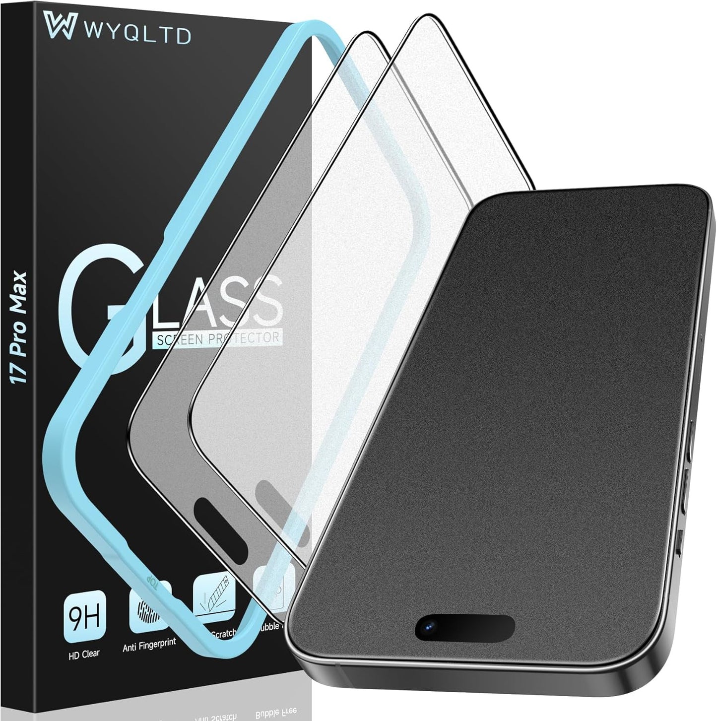 2 Pack for Iphone 17 Pro Max Matte Screen Protector Glass, anti Glare, anti Fing