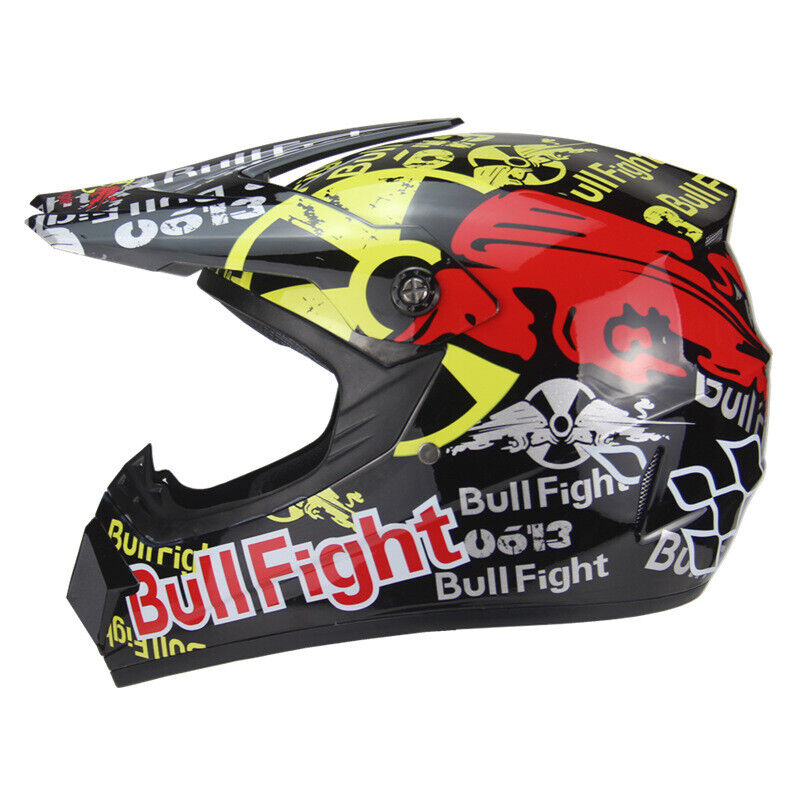 Men DOT Motocross Motorcycle Helmet Youth Kids Adults Off road Dual Sport Bike