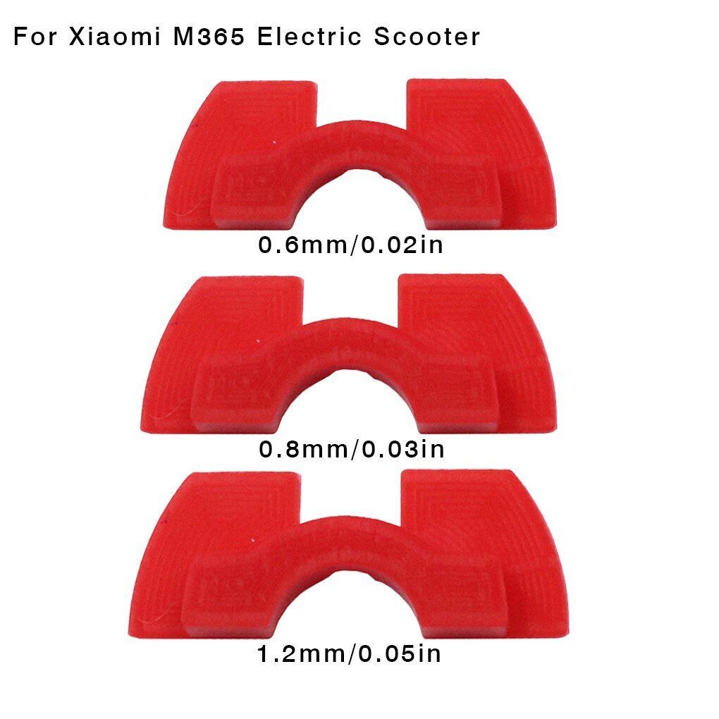 Replacement 3pcs/set Electric Scooter Shock Damp Vibration Pad 0.6/0.8/1.2mm Kit