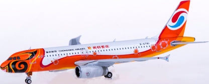 1:400 Phoenix Chongqing Airlines A320 Airplane Diecast Aircraft Plane Model