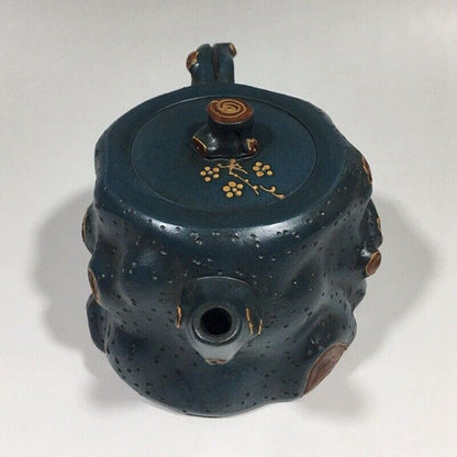 Chinese Yixing Zisha Clay Handmade Exquisite Teapot （树桩紫砂壶 底款：蒋蓉）