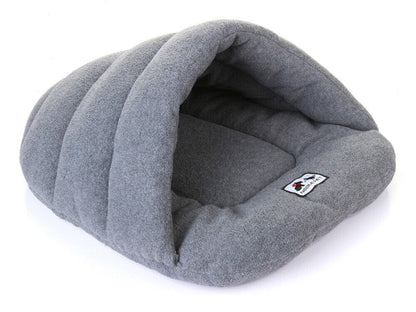 Cave Crate Cozy Warm Winter Bed House Sleeping Bag Plush Mat Pet Dog Cat Puppy