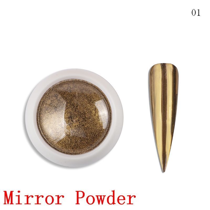Nail Polish 8ml Jars Silver Gold Mirror Metallic Lacquer UV Gels Soak Off Paints