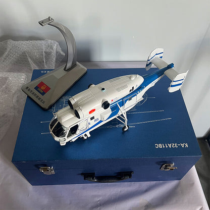 1:32 47CM Qingdao Fire Protection Kamov KA-32 Helicopter Diecast Airplane Model
