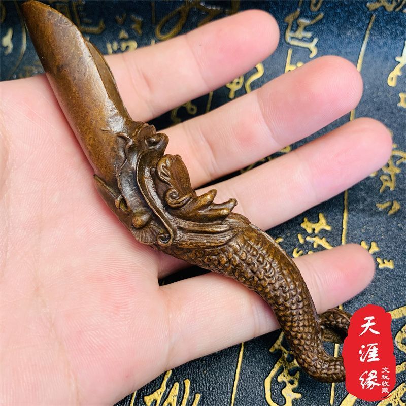 Bronze Dragon Tea Shovel Tea Spoon Pendant Tea Shovel
