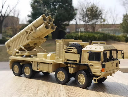 1:32 32CM MAN MILITARY TRUCKS 8X8 Rocket Launcher Truck Diecast Armor Model