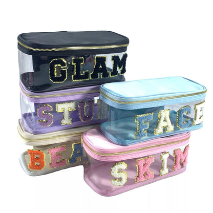Waterproof Nylon Toiletry Bag Cosmetic Makeup Travel Toiletry Beauty Organizer