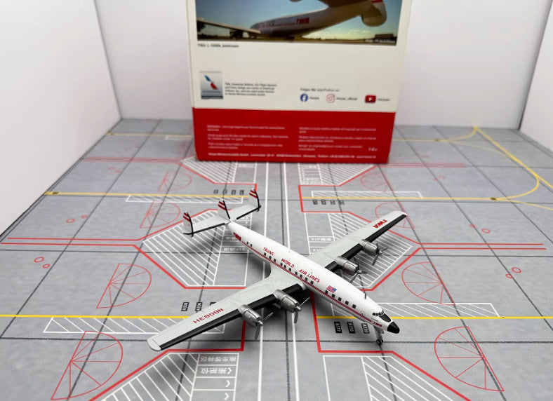 1:200 Herpa TWA Lockheed L-1649A Passenger Airplane Diecast Aircraft Plane Model
