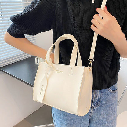 Soft Leather Crossbody Bag Women Solid Color Shoulder Purse Trendy Handbag Green