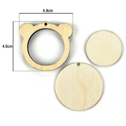 Mini Embroidery Hoop Wooden Ring DIY Cross Stitch Needle Frame Craft Sewing Tool