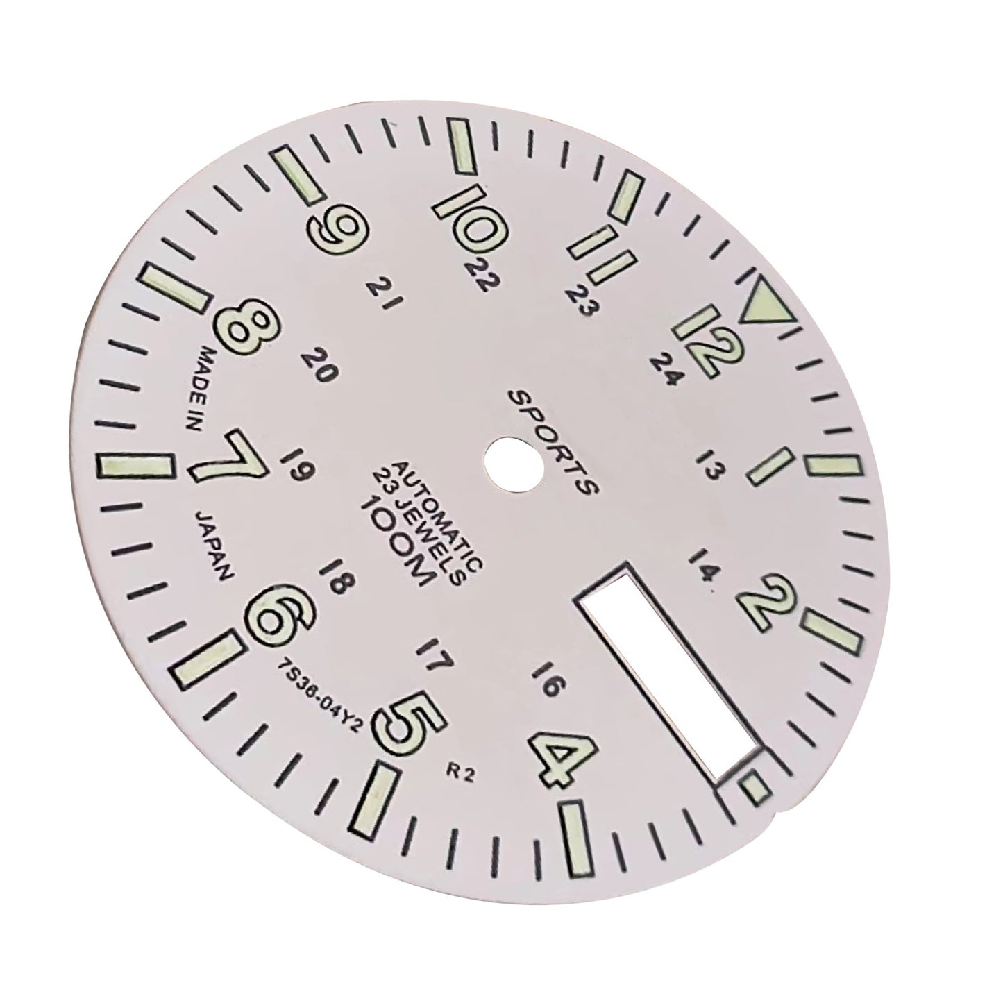 Green Luminous Dial Copper C3 For NH36A Automatic Mechanical Watch Movement F