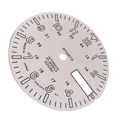 Green Luminous Dial Copper C3 For NH36A Automatic Mechanical Watch Movement F