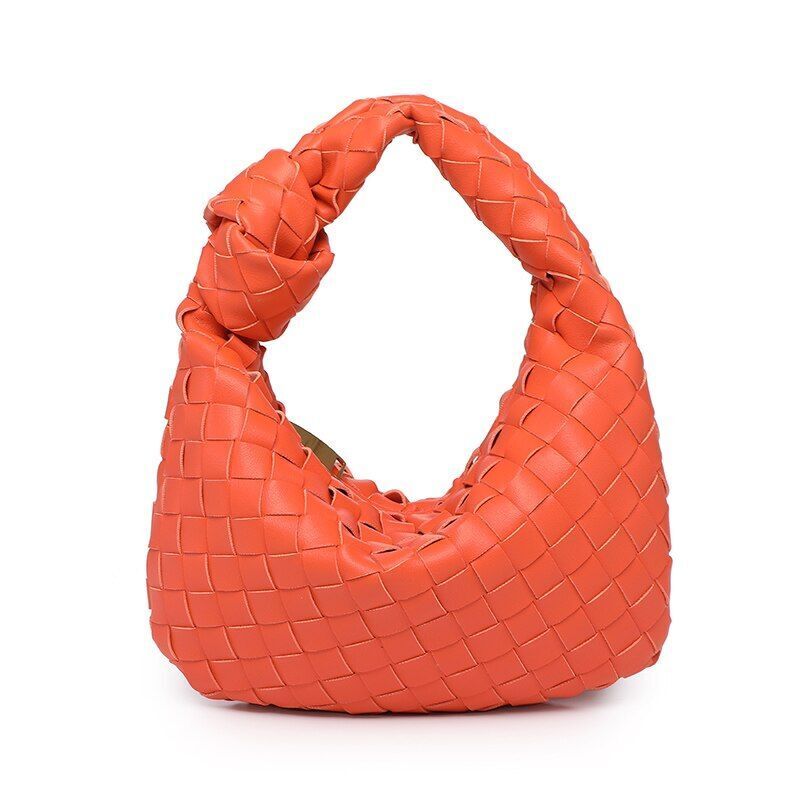 Golden Zipper Bag Synthetic Leather Tote Shoulder Bag Crossbody Handbag 26*24 CM