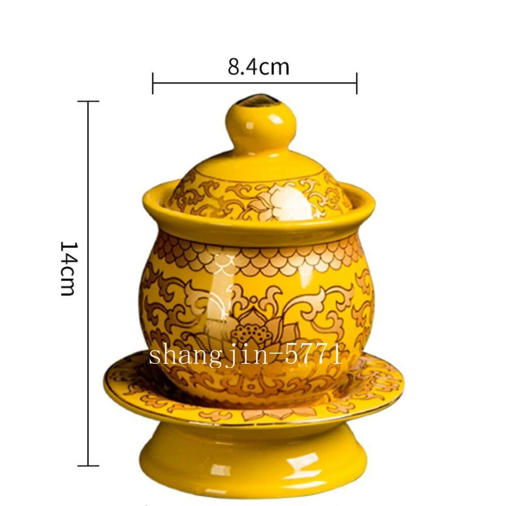 1pc 14cm Buddhist Buddha Supply Cup Lotus Water Purification Water Cup Holy Cup